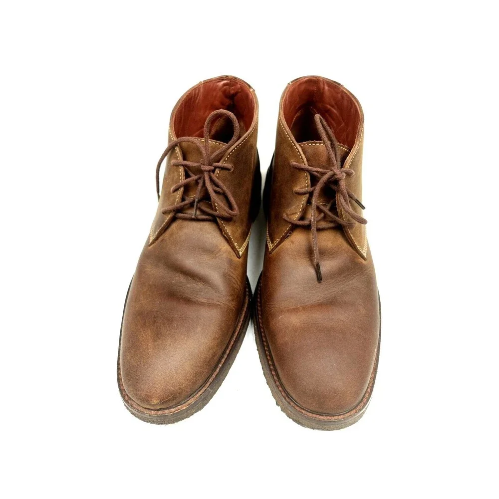 Johnston & Murphy Copeland Chukka Men's 8.5 Boots Tan Sheepskin Crepe Sole